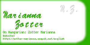 marianna zotter business card